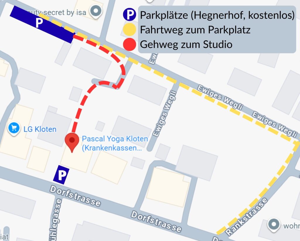 Lageplan Pascal Yoga Kloten Hegnerhof